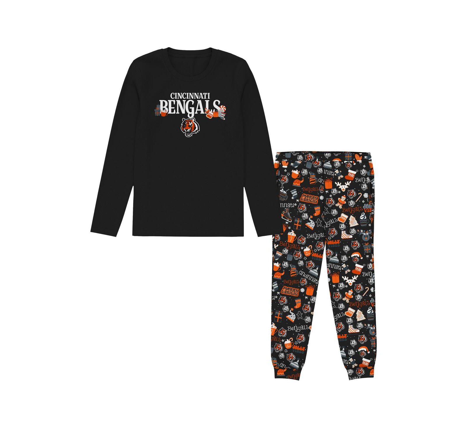 Детский комплект для сна Outerstuff Preschool Black Cincinnati Bengals Chestnut Holiday