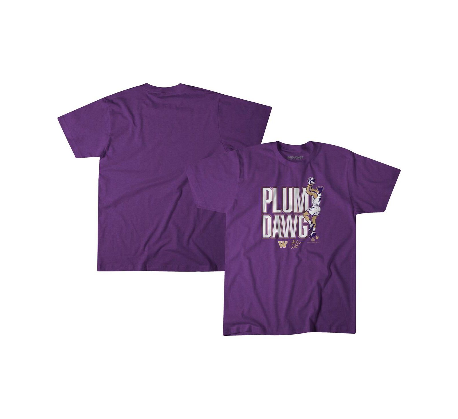 BreakingT Men's and Women's Kelsey Plum Purple Washington Huskies Plum Dawg T-Shirt