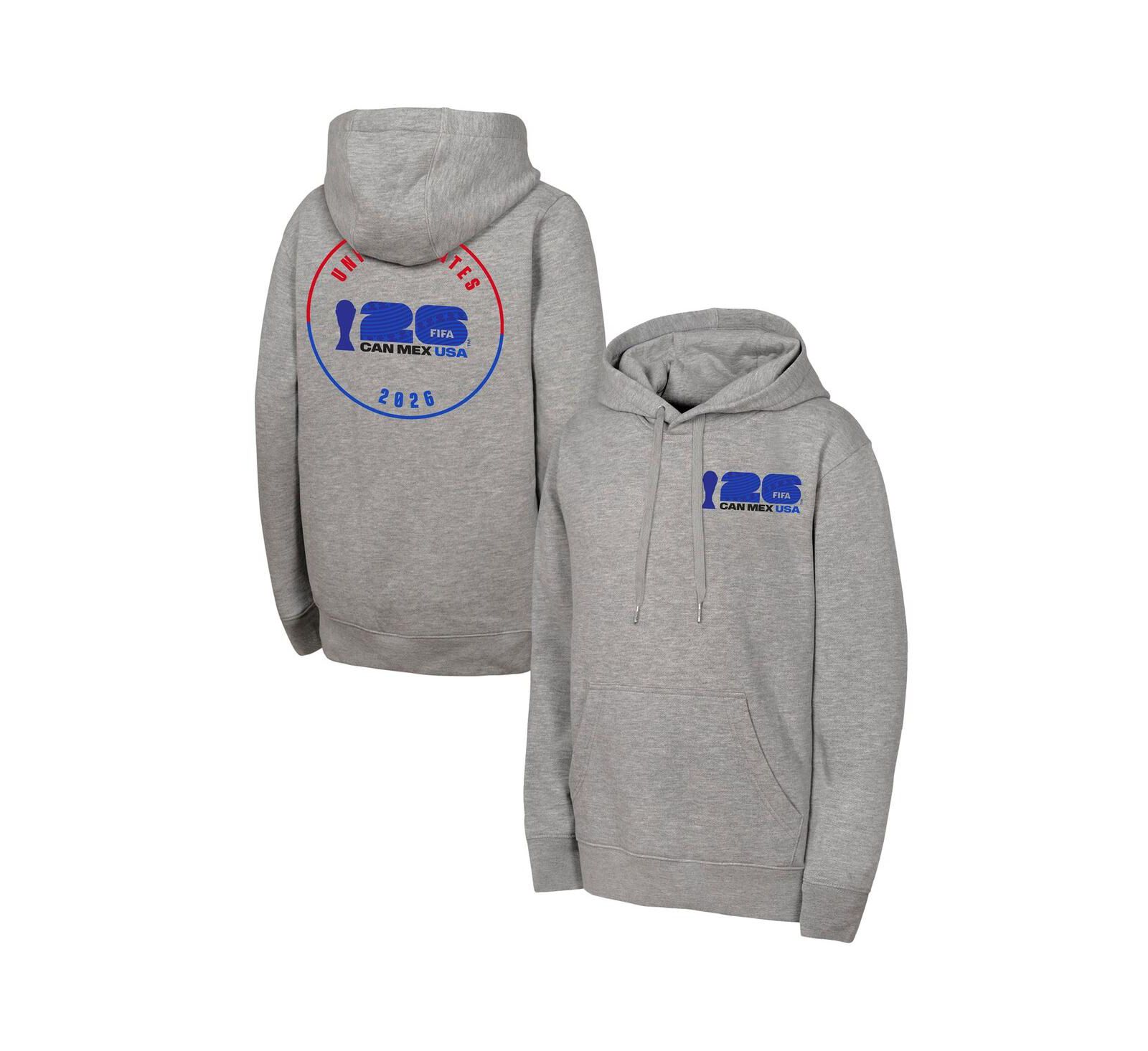 Outerstuff Men's Heather Gray FIFA World Cup 2026 Graphic Hoodie