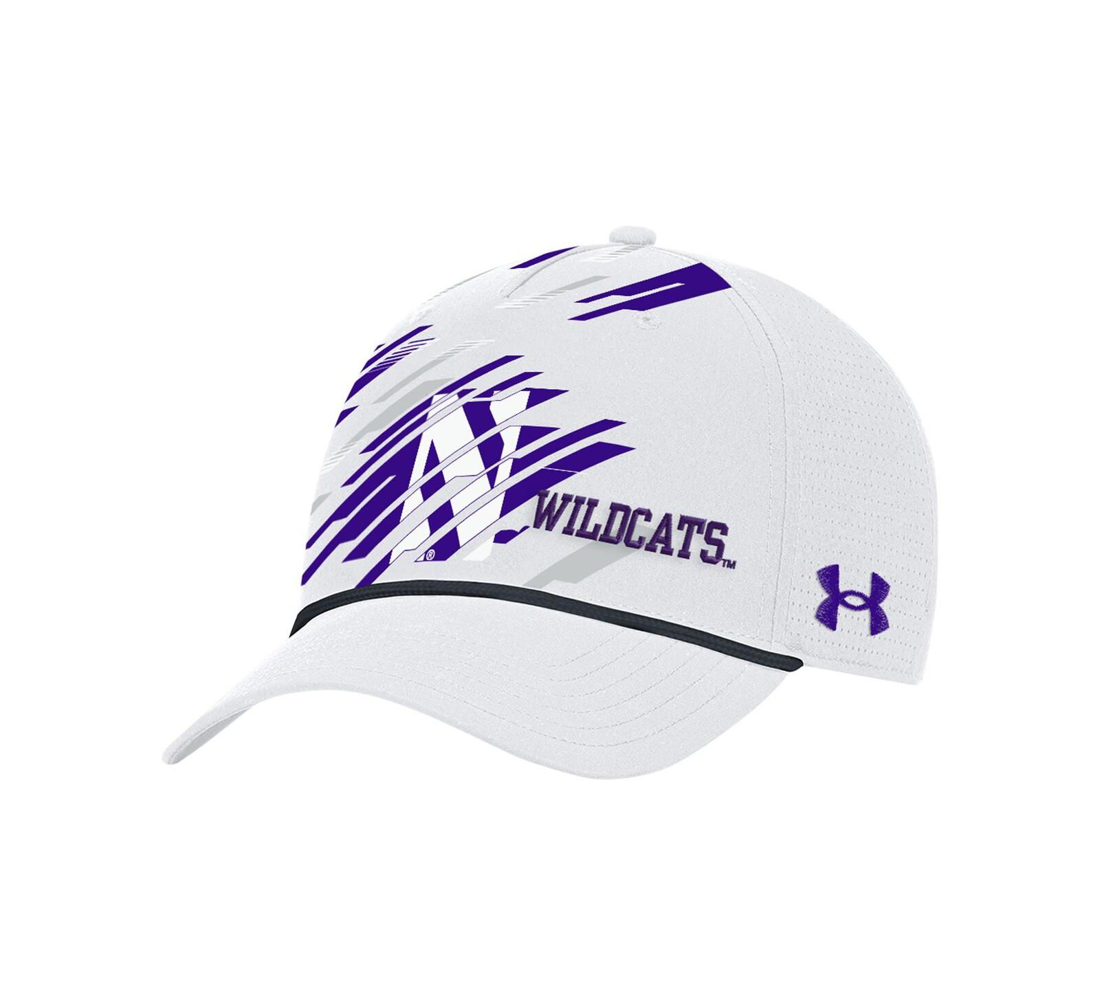 Under Armour Men's White Northwestern Wildcats College Essentials Driver Rope Adjustable Hat