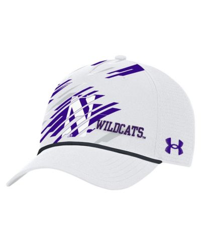 Мужская кепка Under Armour White Northwestern Wildcats College Essentials Driver Rope Adjustable