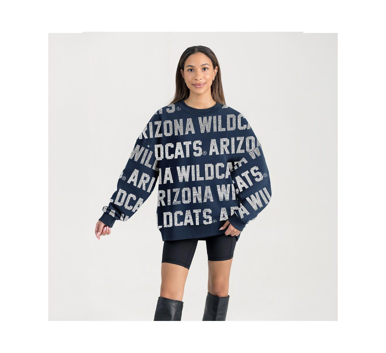Женская толстовка Gameday Couture Navy Arizona Wildcats Hype Era