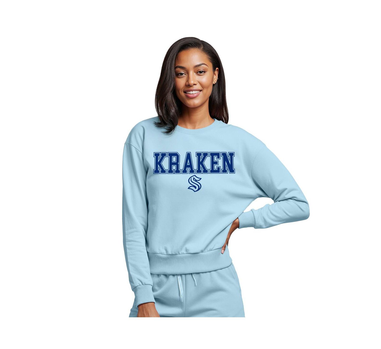 Concepts Sport Женский свитшот Seattle Kraken Light Blue