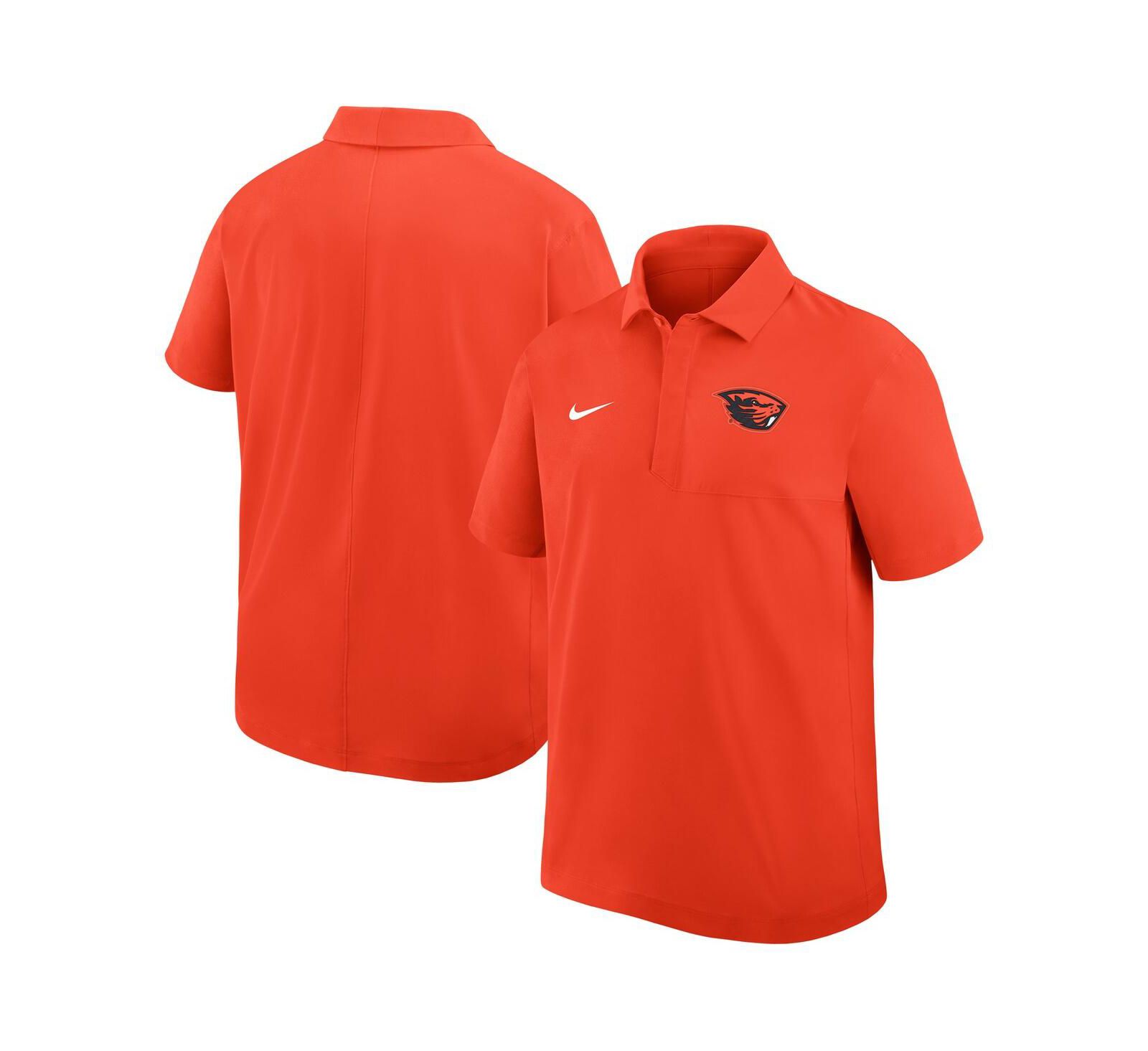 Nike Мужская рубашка-поло Oregon State Beavers Orange из ткани Woven
