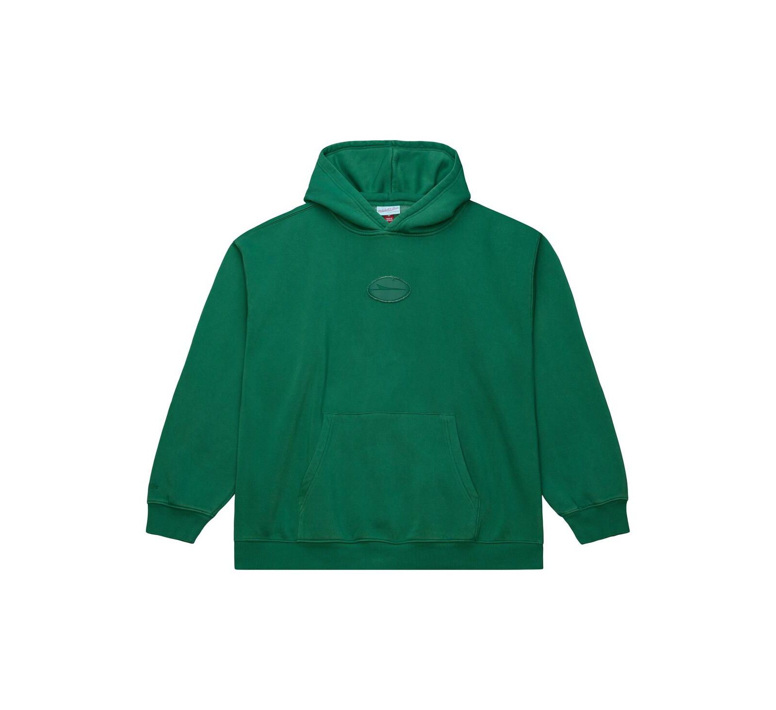 Мужское худи Mitchell & Ness New York Jets In London Downtown Collection, флис, зеленый