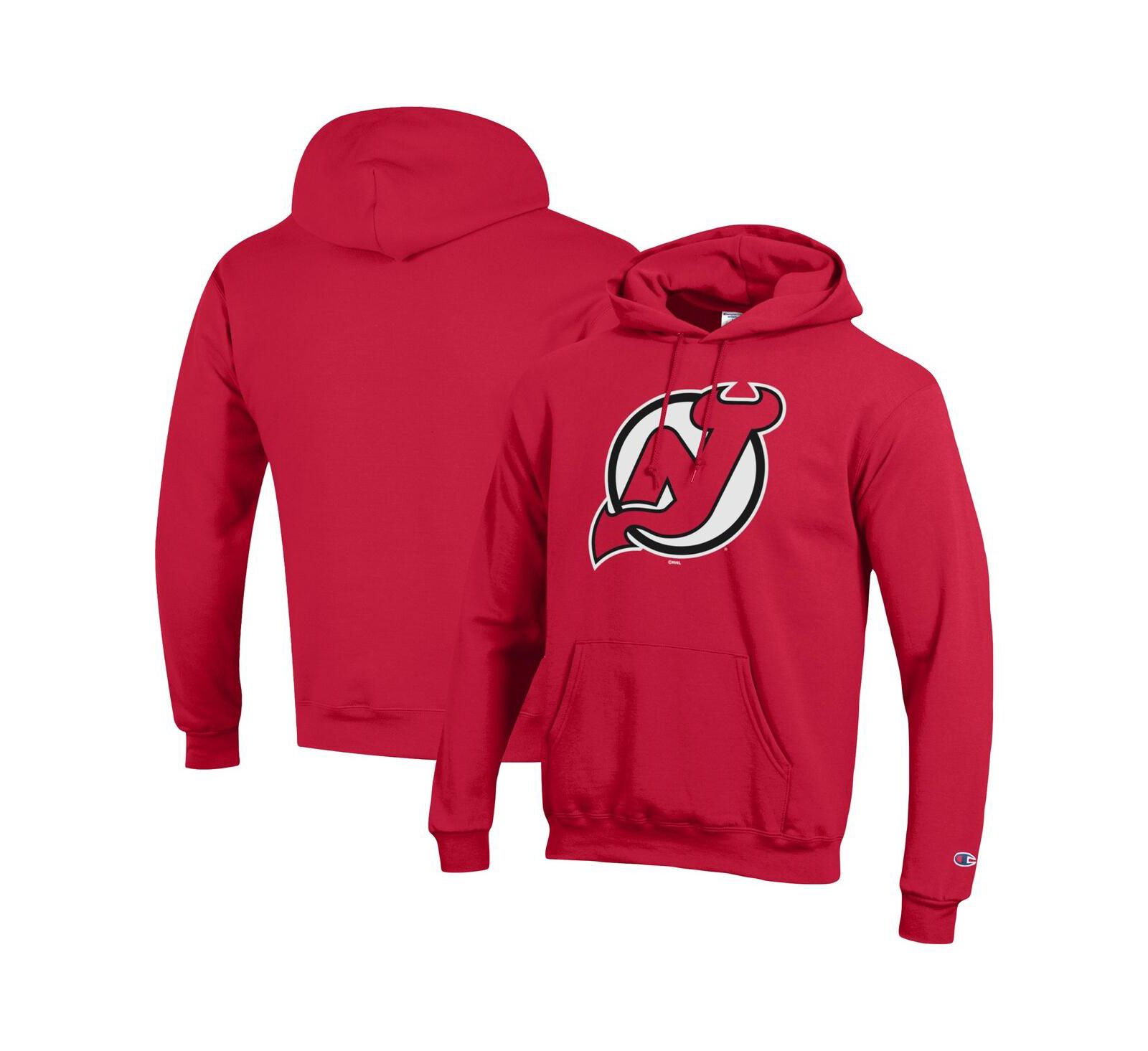 Champion Мужское худи pullover New Jersey Devils Primary Logo, красный