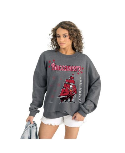 Gameday Couture Women's Gray Tampa Bay Buccaneers Ready to Rumble Premium Fleece Pullover Sweatshirt