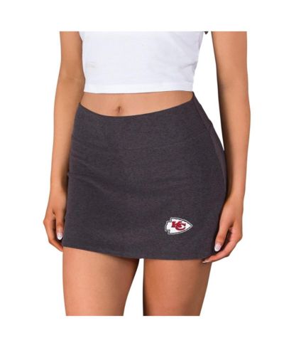 Женская юбка-шорты Concepts Sport Charcoal Kansas City Chiefs Centerline Knit Skort