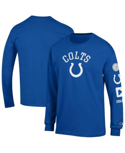 Мужская Champion Royal Indianapolis Colts Seal Long Sleeve T-Shirt