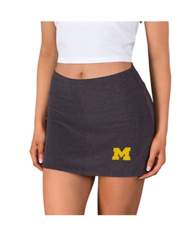 Вязаная юбка-шорты Concepts Sport Women's Charcoal Michigan Wolverines Centerline