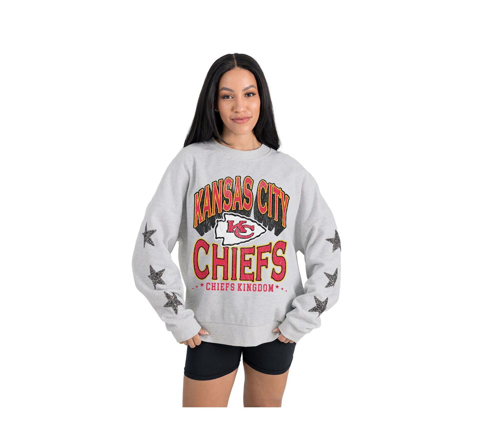 Свитшот Gameday Couture с пайетками, женский, с символикой Kansas City Chiefs