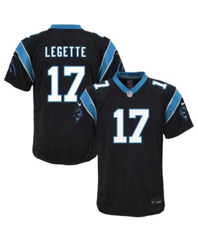 Nike Игровая джерси Xavier Legette Black Carolina Panthers для мальчиков и девочек