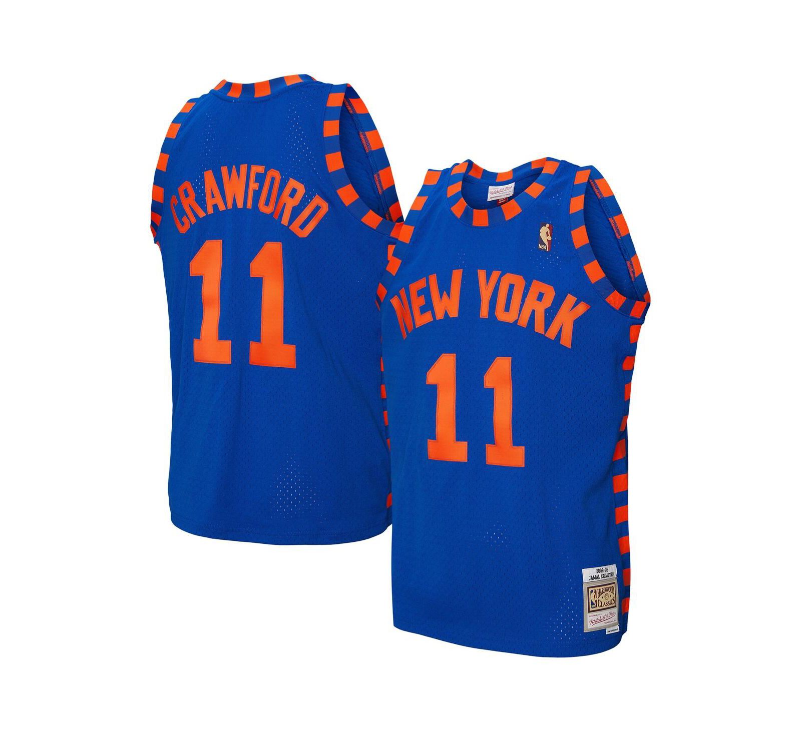 Mitchell & Ness мужская джерси Swingman Jamal Crawford Нью-Йорк Никс 2005/06 Hardwood Classics синего цвета