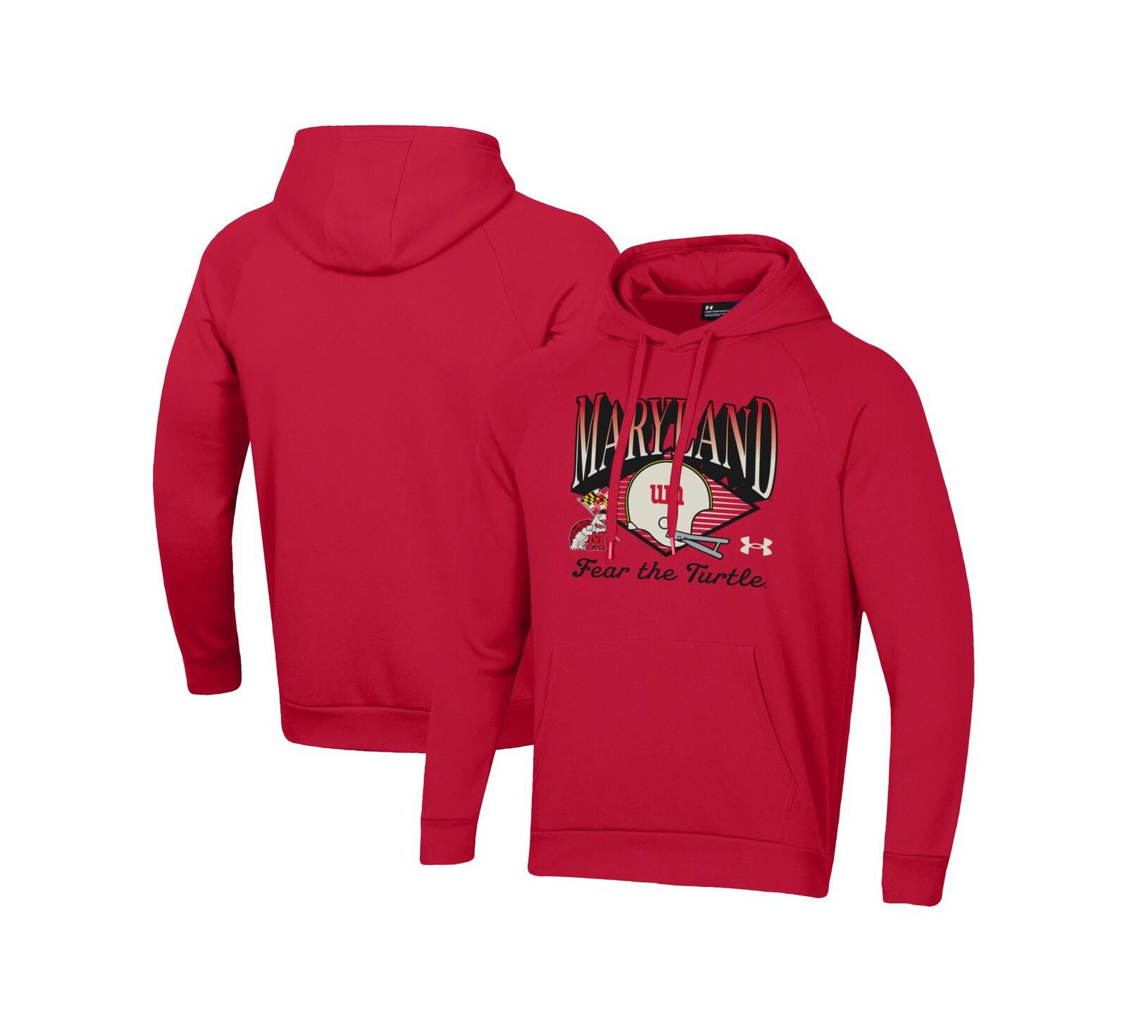 Мужское худи Under Armour Red Maryland Terrapins Vintage Collection Rival