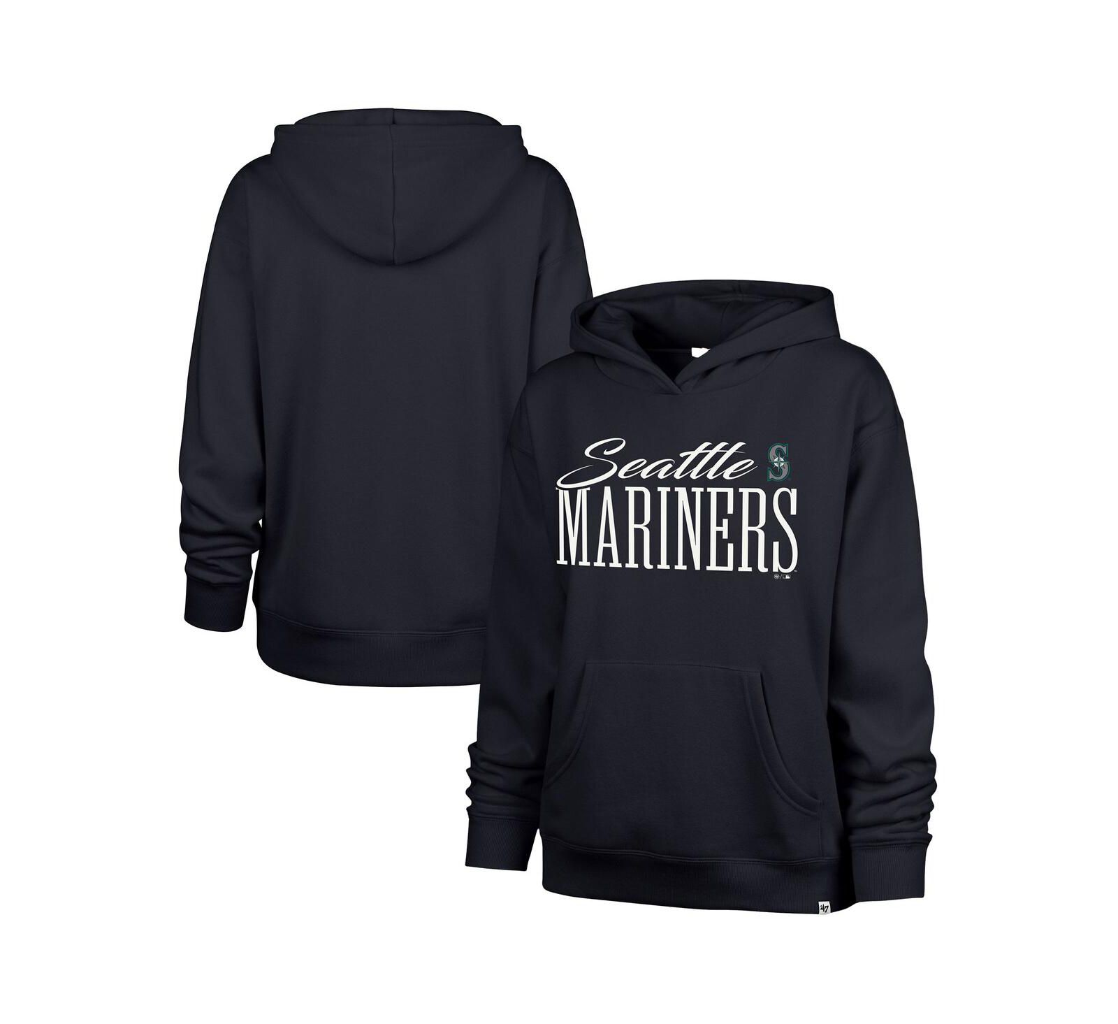 Женское худи '47 Brand Navy Seattle Mariners Whim