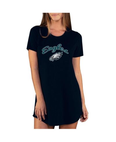 Женская ночная рубашка Concepts Sport Black Philadelphia Eagles Marathon Knit