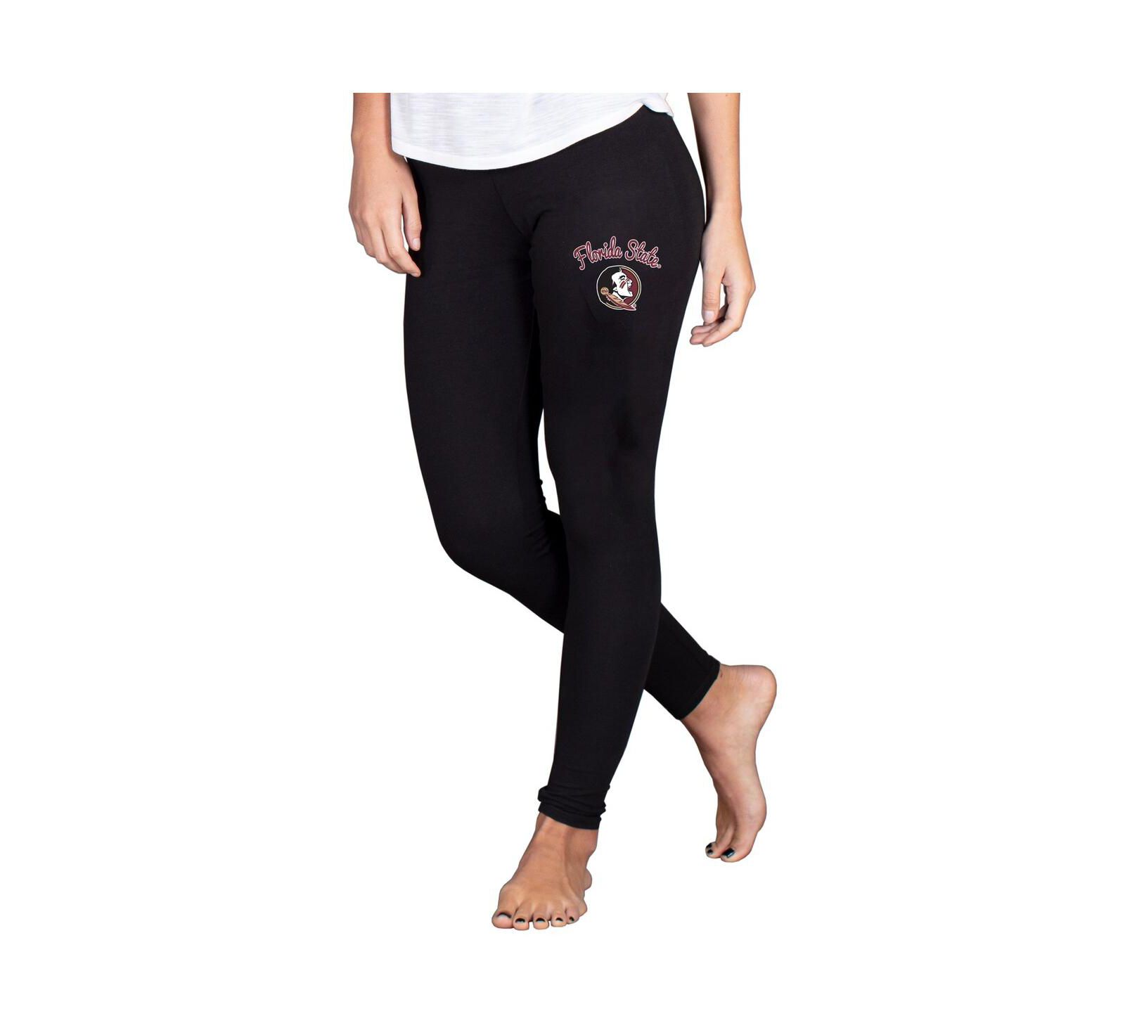 Concepts Sport Women's Black Florida State Seminoles Fraction Essential Leggings