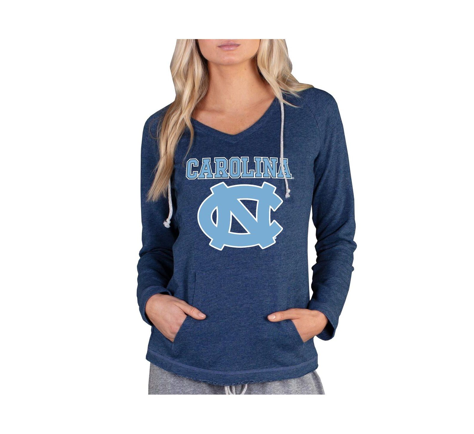 Женское худи Concepts Sport North Carolina Tar Heels, легкое, темно-синее