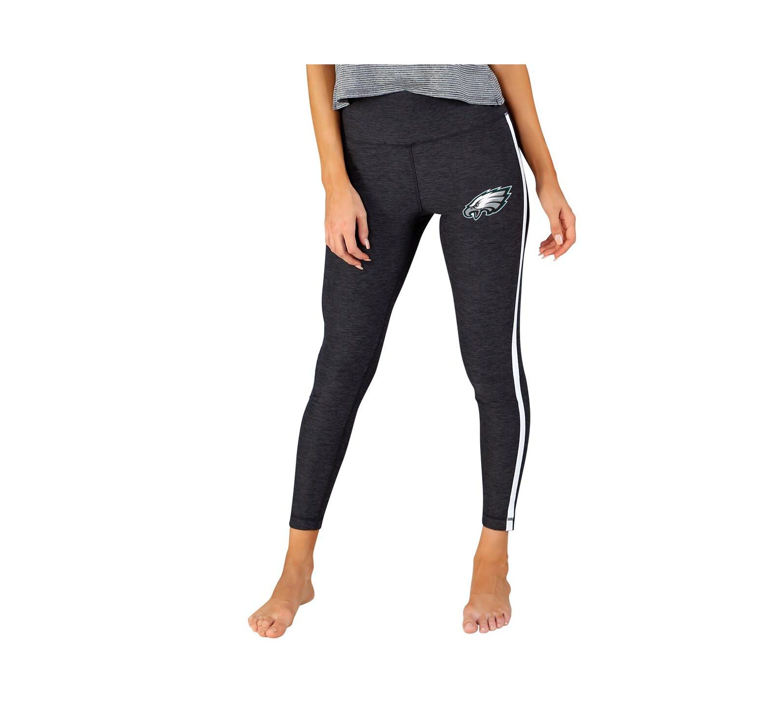 Concepts Sport Women's Charcoal/White Philadelphia Eagles Centerline Knit Slounge Leggings