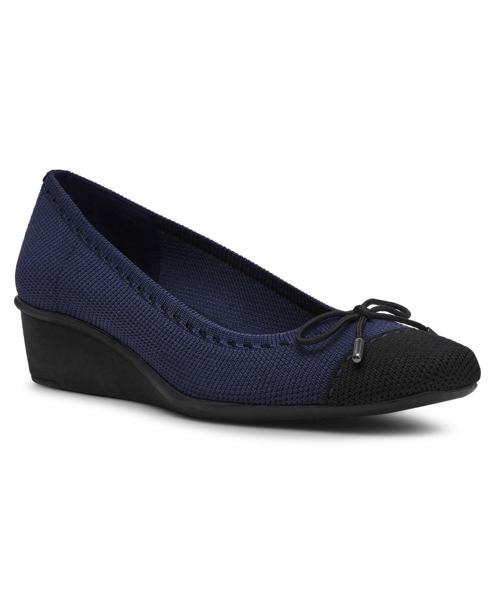Anne Klein Women's Wesson Cap Toe Wedge Pumps