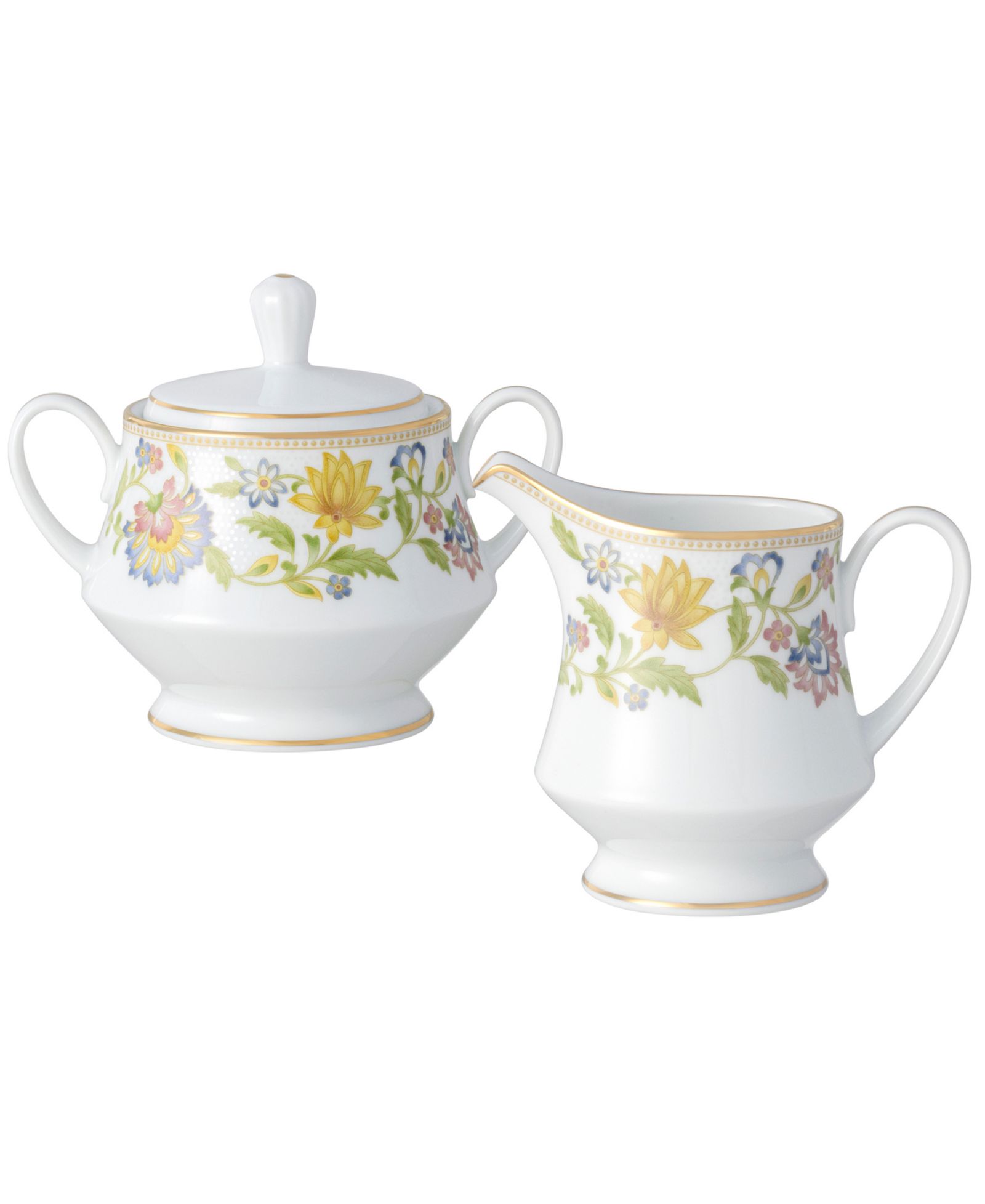 Noritake Tusker Garden Sugar & Creamer Set