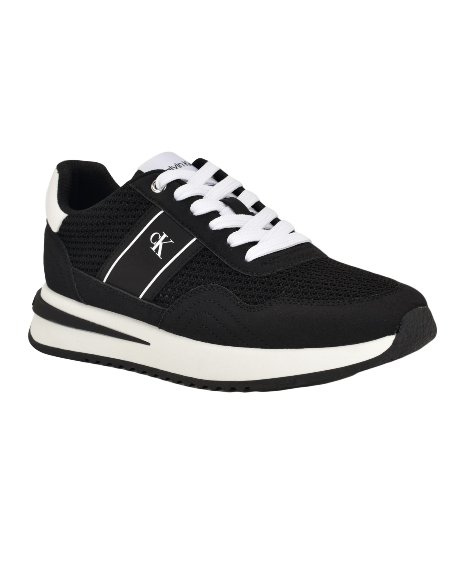 Calvin Klein Women's Palimer Mesh Retro Lace-Up Sneakers
