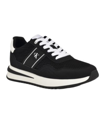 Calvin Klein Women's Palimer Mesh Retro Lace-Up Sneakers