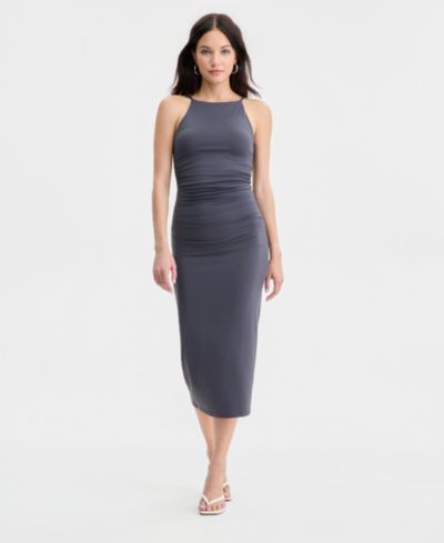 Bar III Женское платье миди Bodycon с halter-вырезом