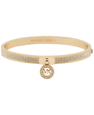 Michael Kors Pavé Logo Bangle Bracelet