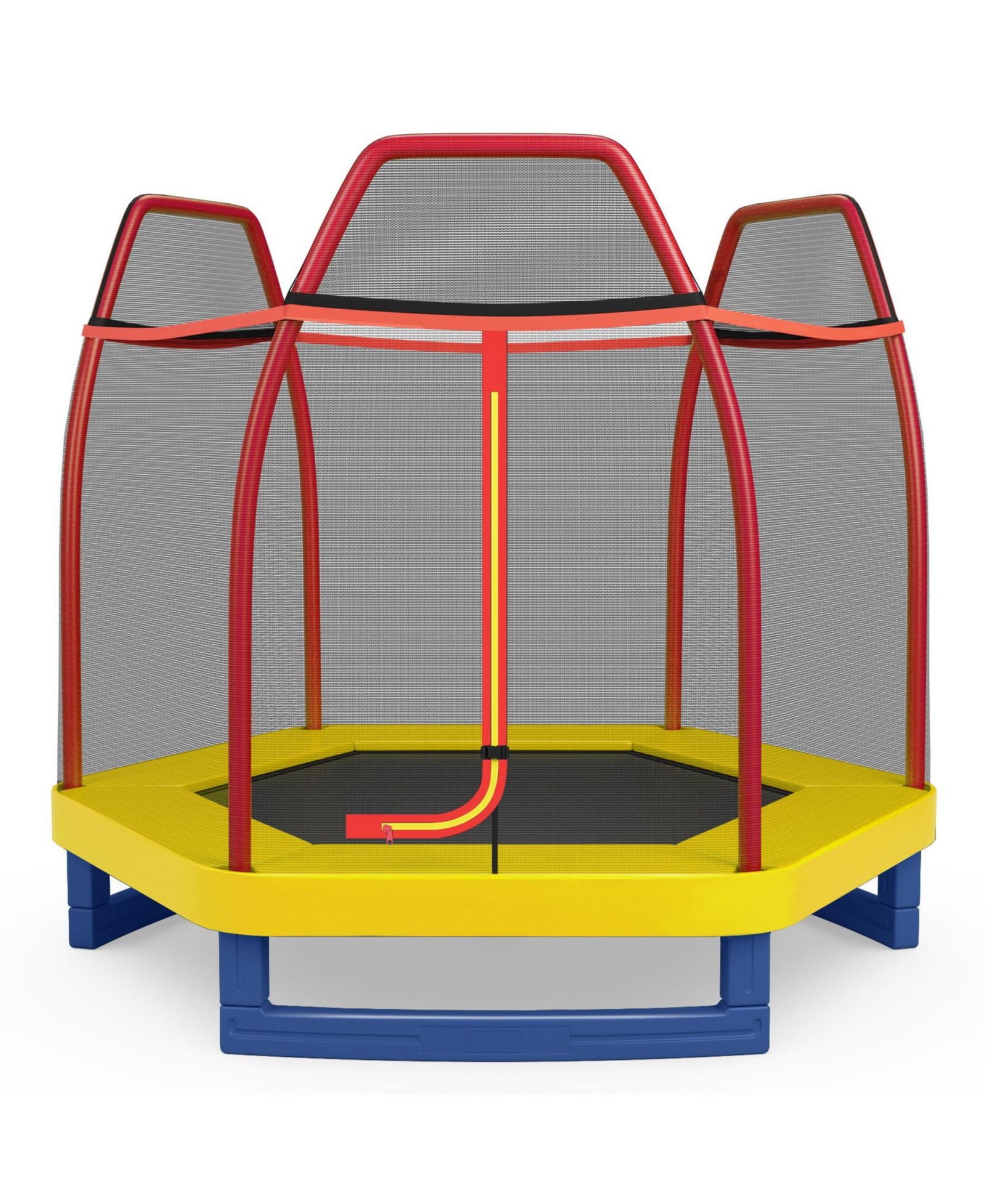 Детский батут-прыгун SUGIFT 7 Feet Kids Recreational Bounce Jumper, красный