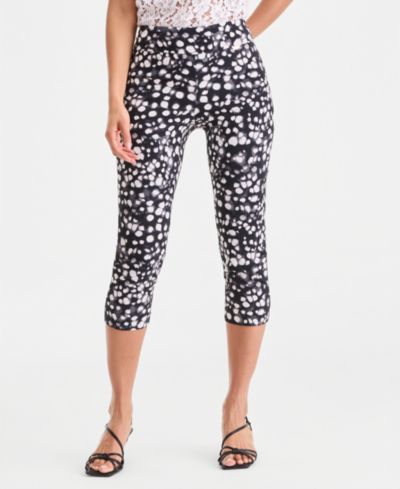 Женские укороченные брюки I.N.C. International Concepts Printed Pull-On Capri