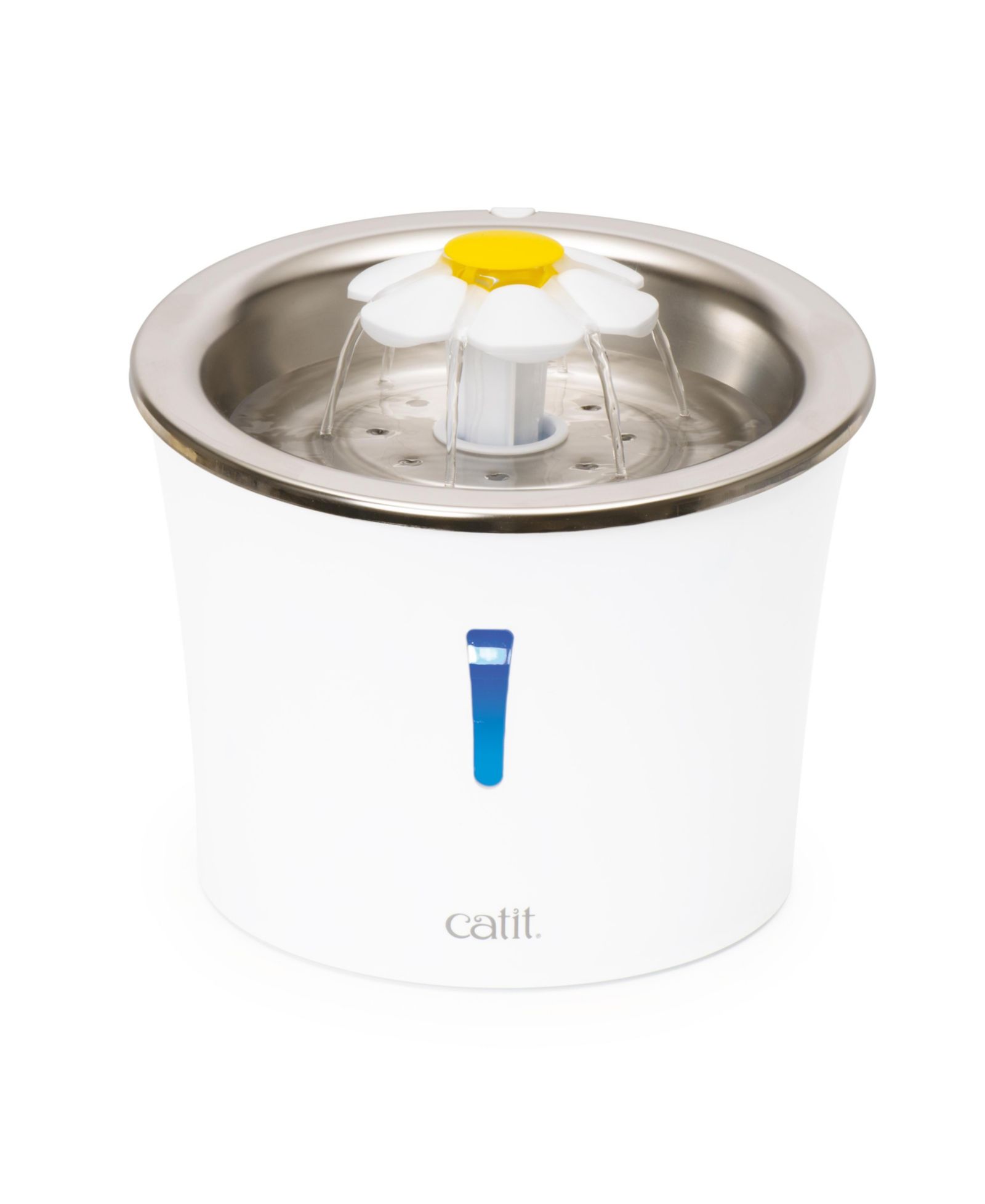 Фонтан для кошек Catit Flower, верх из нержавеющей стали