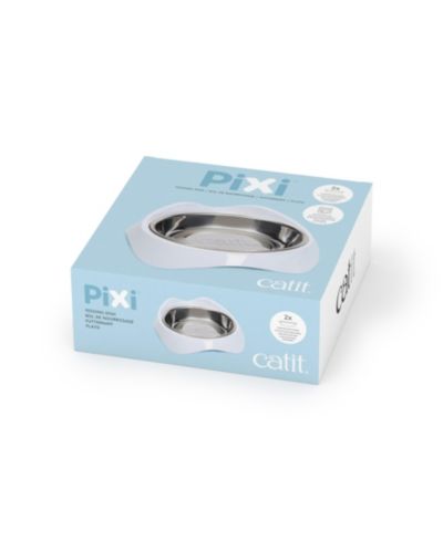 Catit Pixi миска белая с дополнительной чашей