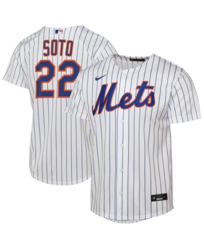 Nike Big Boys and Girls Juan Soto White New York Mets Home Replica Player Jersey