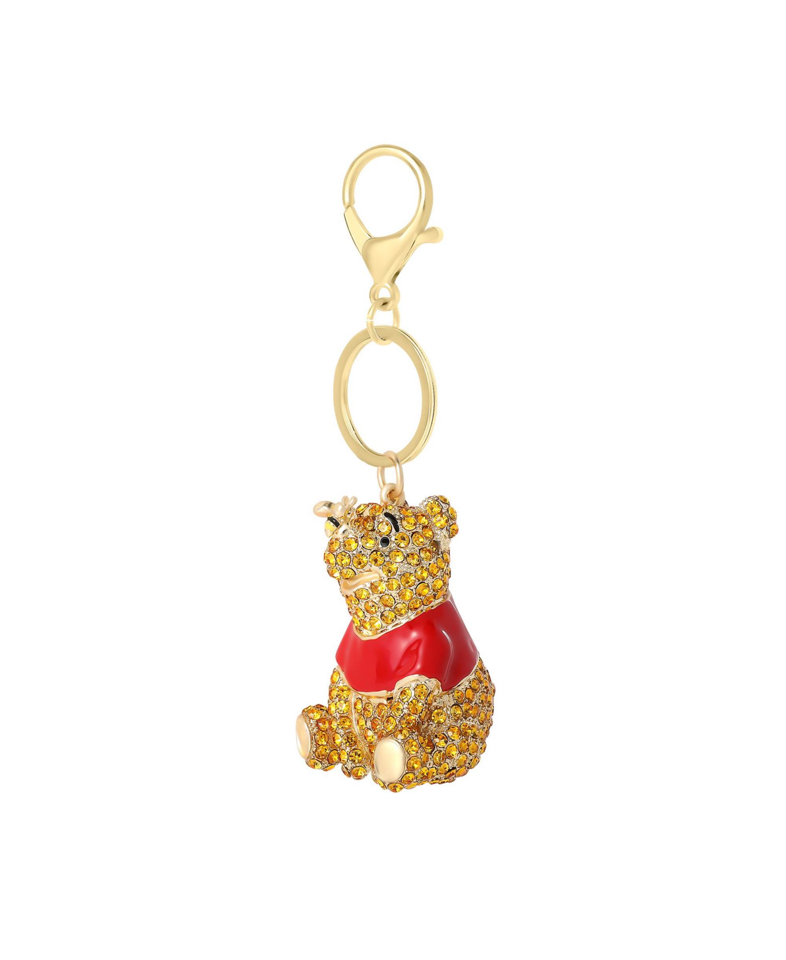 Брелок Disney Winnie The Pooh с эмалью и золотистым покрытием
