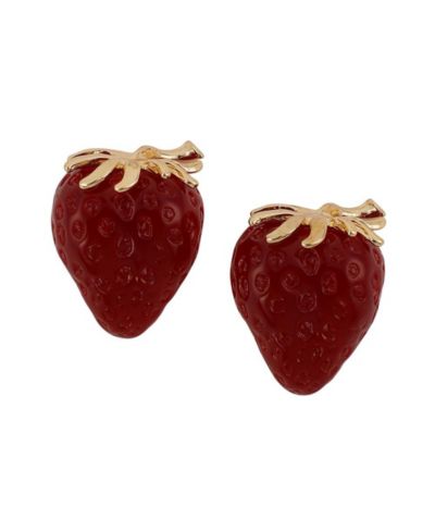 Women's The Strawberry Stud Earrings - Berry & California