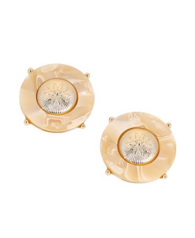 Women's The Tortoiseshell-Medallion Stud Earrings - California