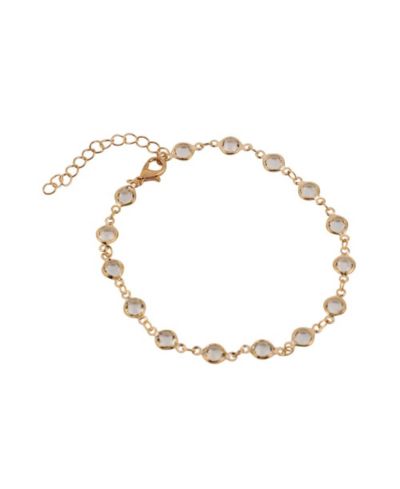 Женский браслет на ногу SOHI The Cristal-Link Chain Anklet - California