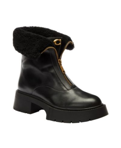 COACH Женские ботильоны Leah Platform с передней молнией
