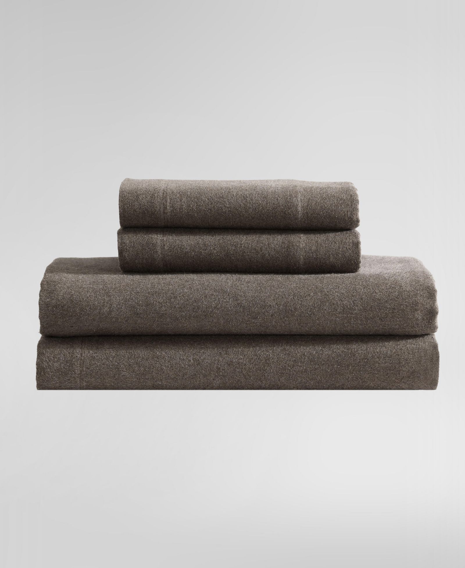 Calvin Klein Mélange Cotton Flannel 4 Piece Sheet Set, King