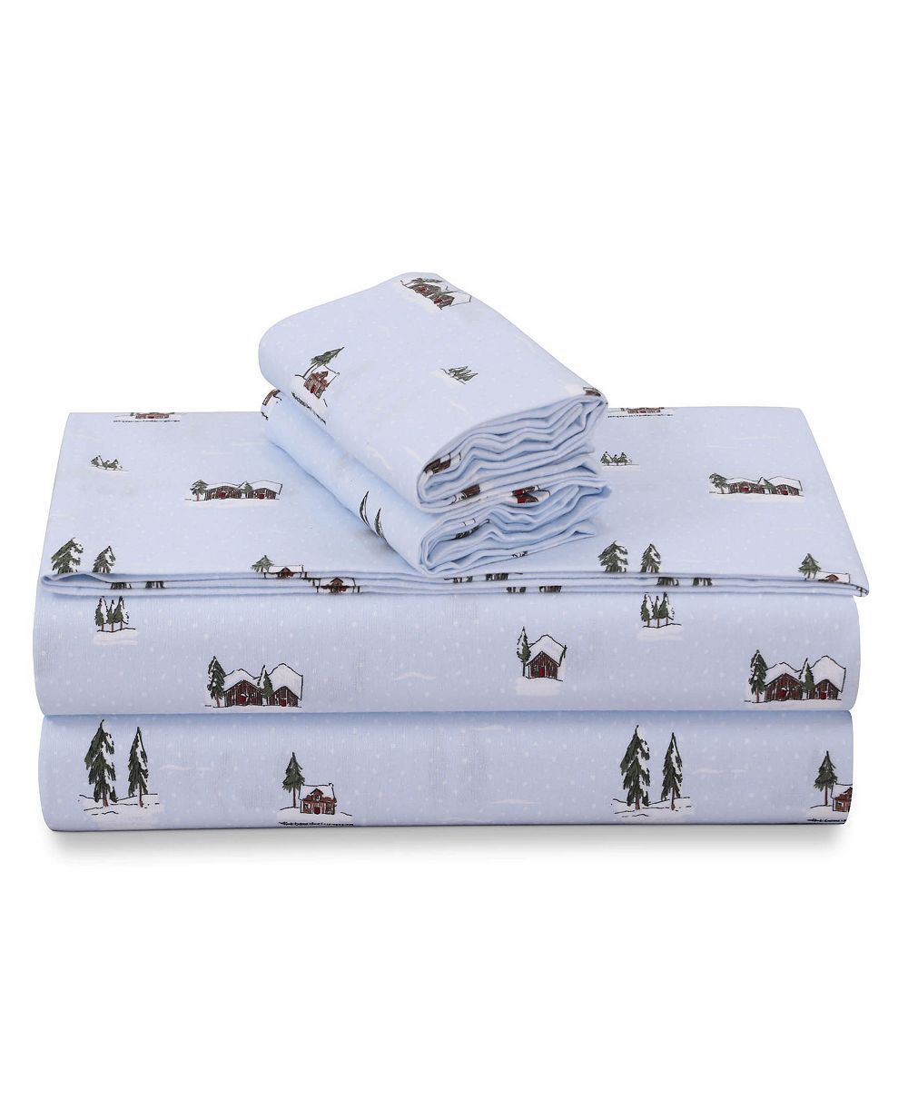 Tribeca Living Portuguese Cotton 4-Pc. Extra Deep Pocket Sheet Set, King