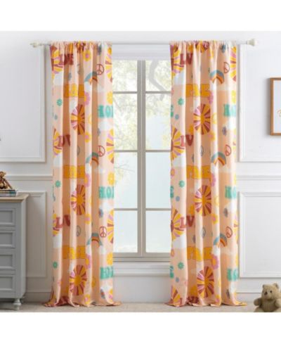Комплект штор для спальни или гостиной Greenland Home Fashion Cassidy, персиковый 84x84"