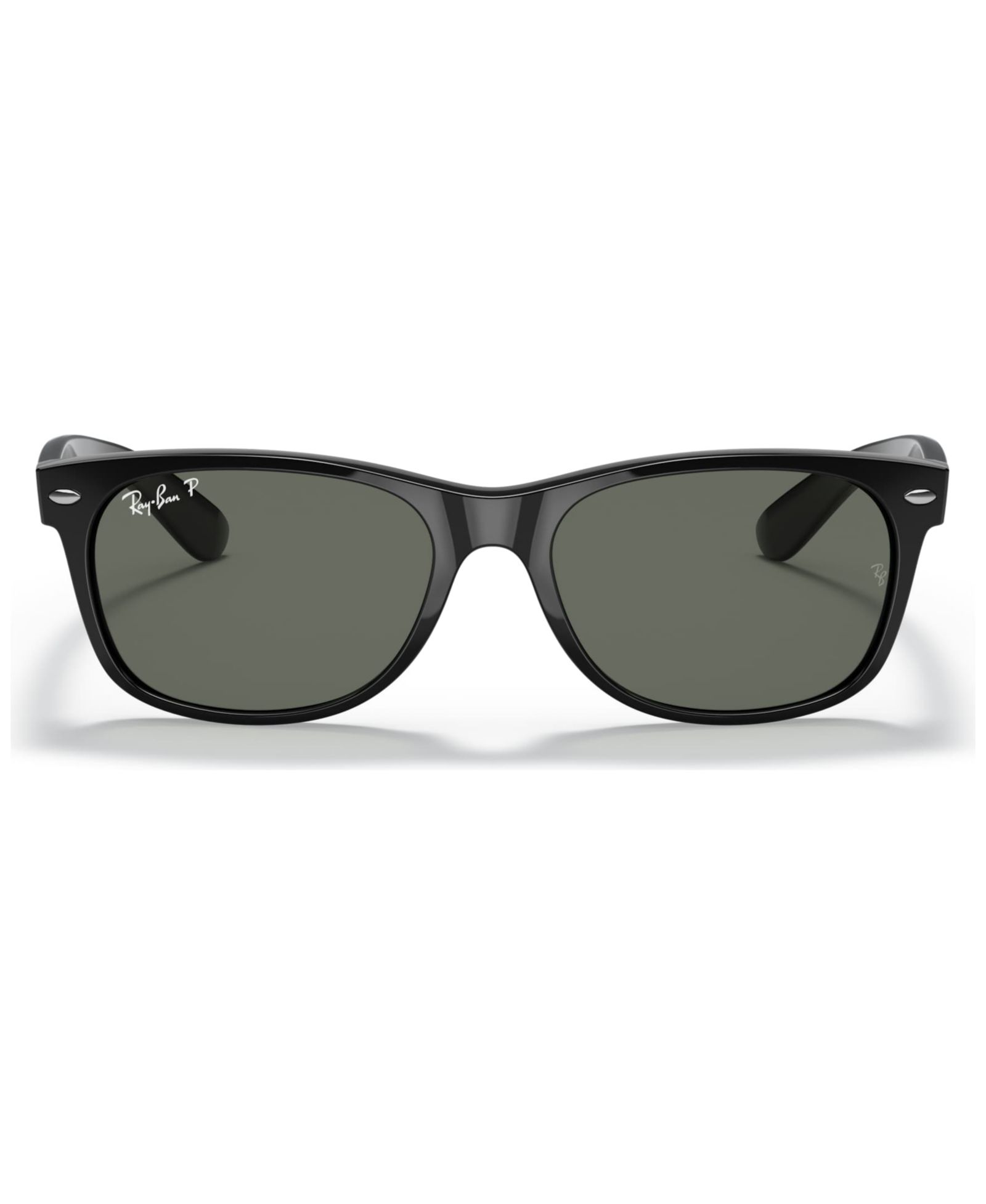 Ray-Ban Unisex Polarized Low Bridge Fit Sunglasses, RB2132F NEW WAYFARER CLASSIC 55