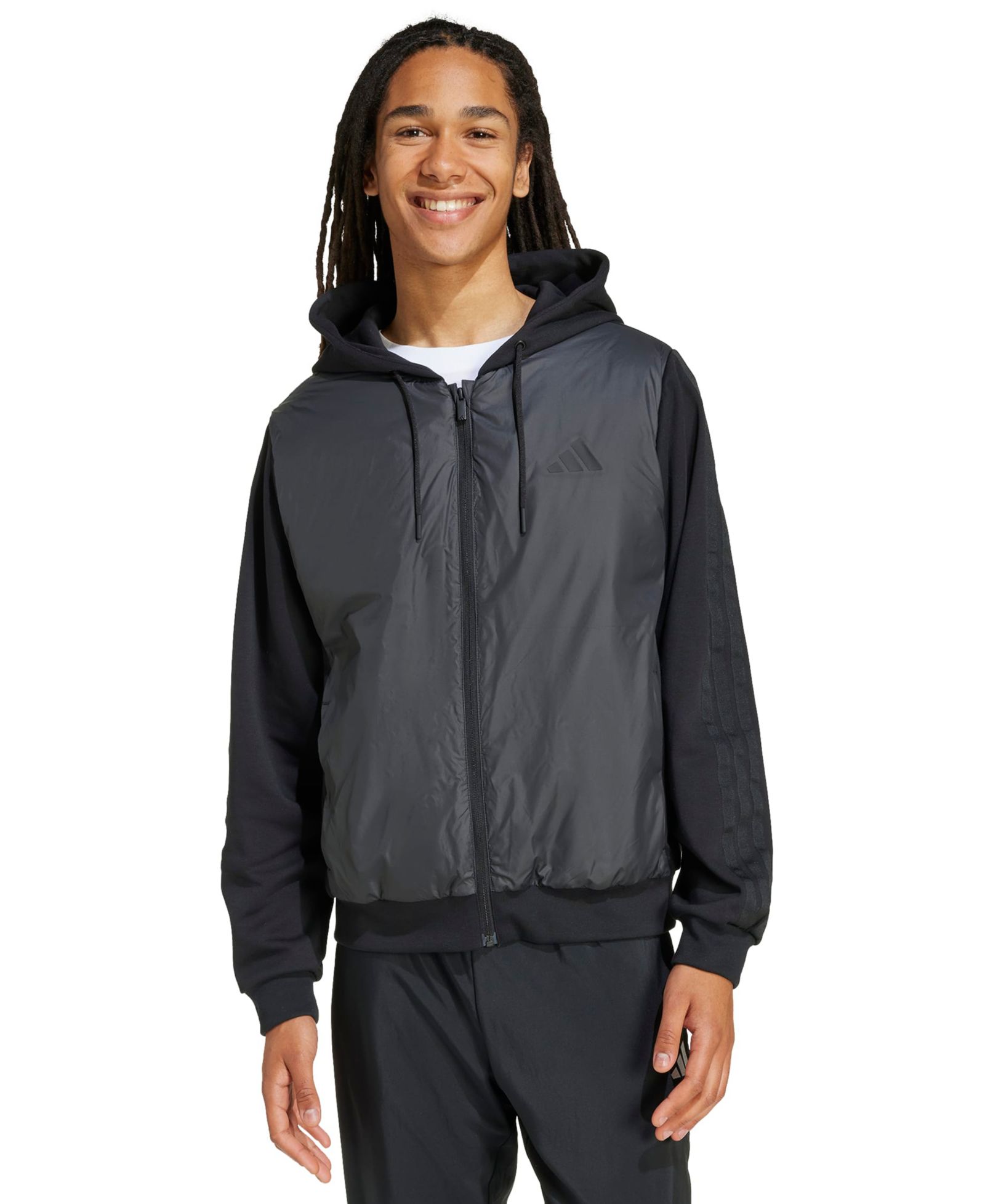 Мужская куртка adidas Essentials 3-Stripes Insulated Sportswear Hooded