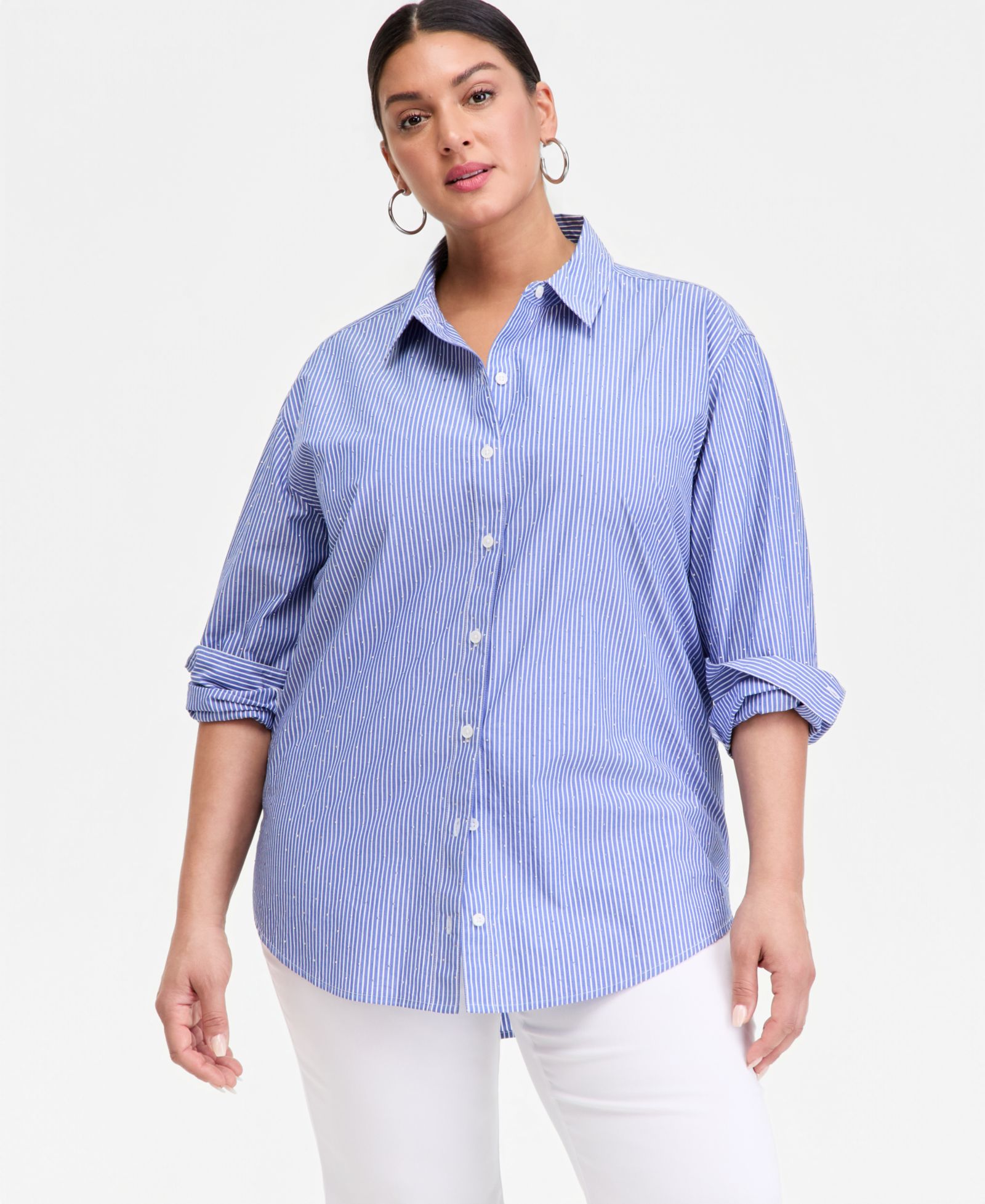 Рубашка I.N.C. International Concepts Plus Size High Low