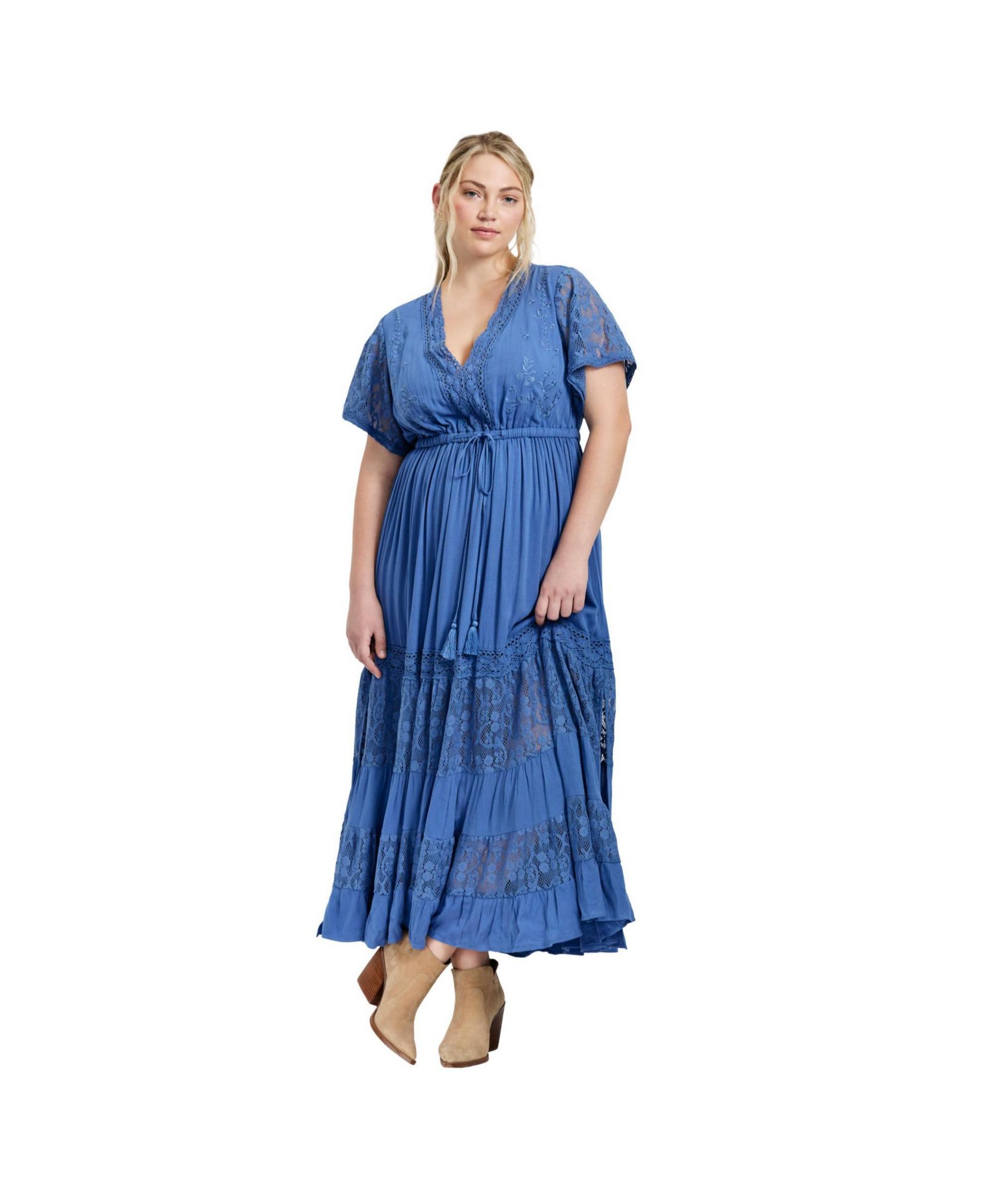 Женское платье макси Raven Lace Plus Size