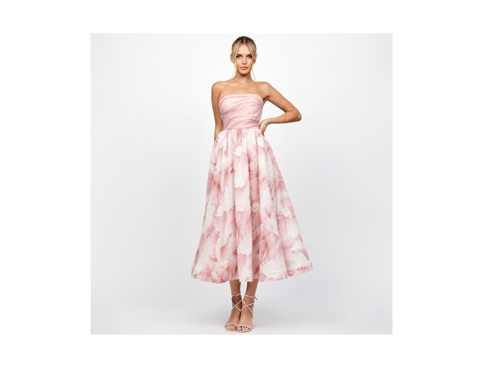 BARIANO Women's Briee Strapless Midi