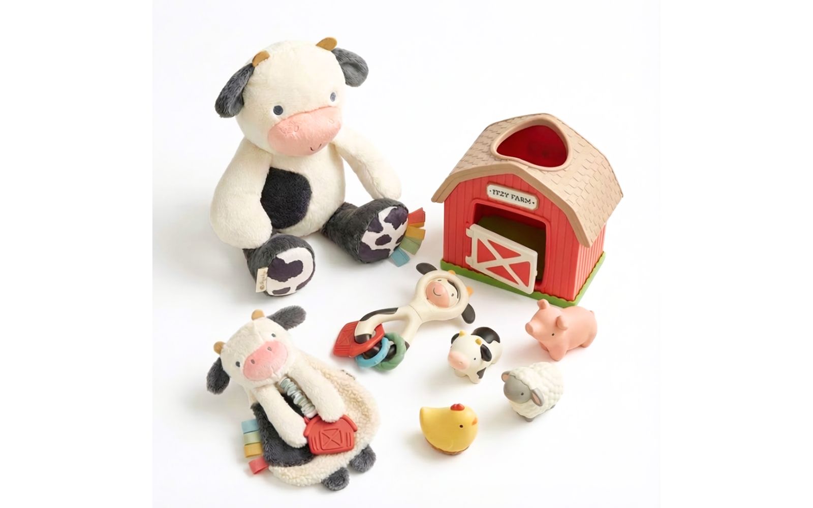 Itzy Ritzy Baby Barnyard Bundle Teething & Feeding