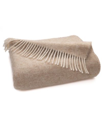 Плед Southampton Home Shetland Lambswool Herringbone, 55" x 72"