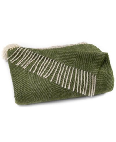 Southampton Home Shetland Lambswool Herringbone Throw, 55" x 72"